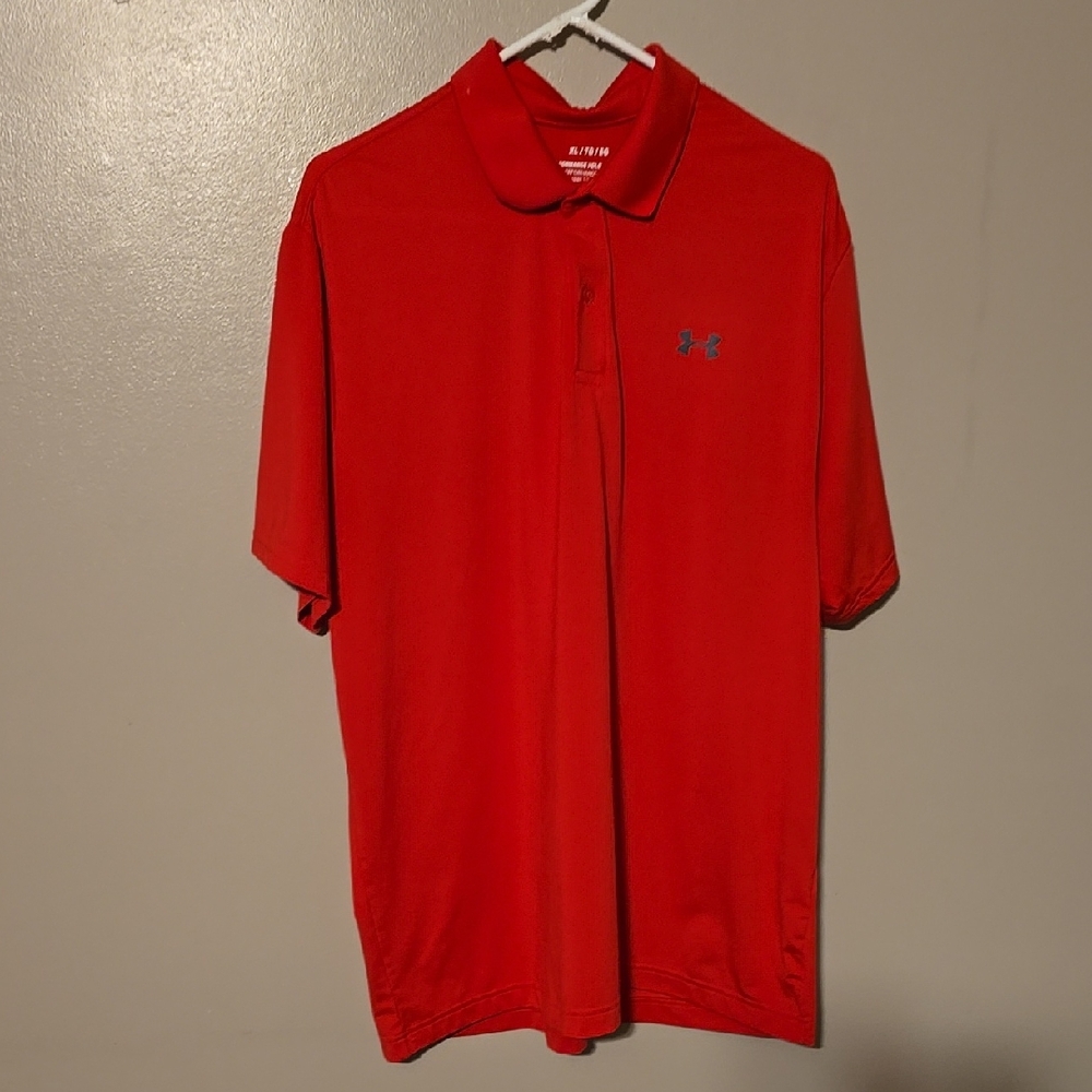 Under Armour Men's‎ Red Polo Shirt Size XL